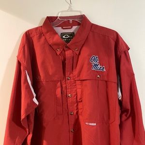 Mens Long Sleeve Drake Ole Miss Shirt